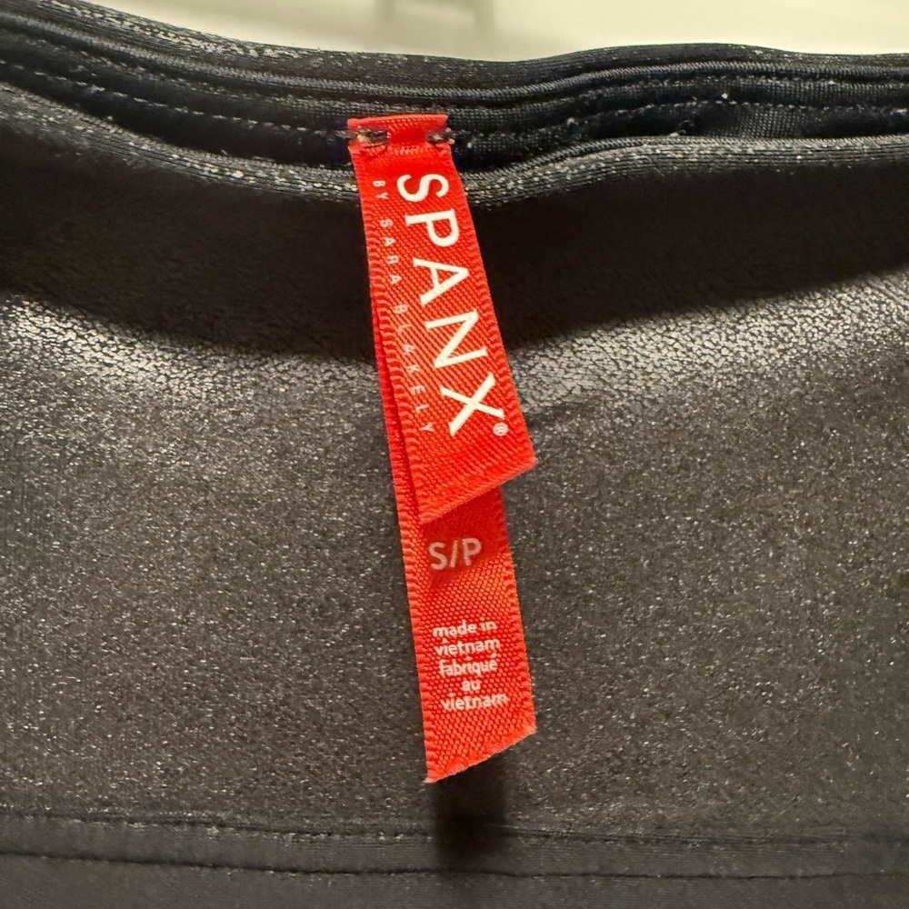 SPANX Faux Leather Black Leggings - Picture 4 of 5